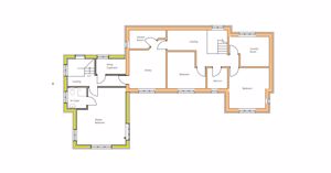 Extension first floor plan- click for photo gallery